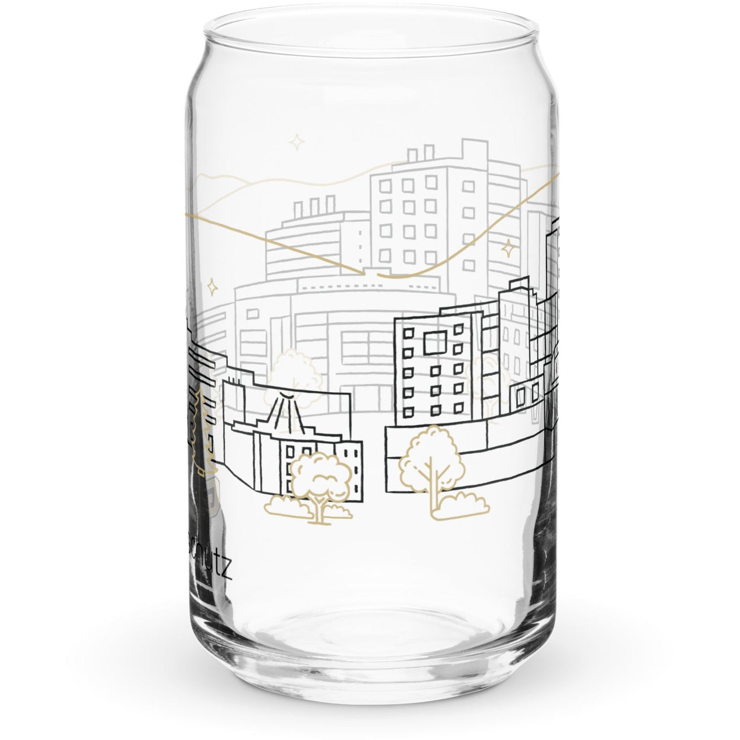 Can-shaped glass